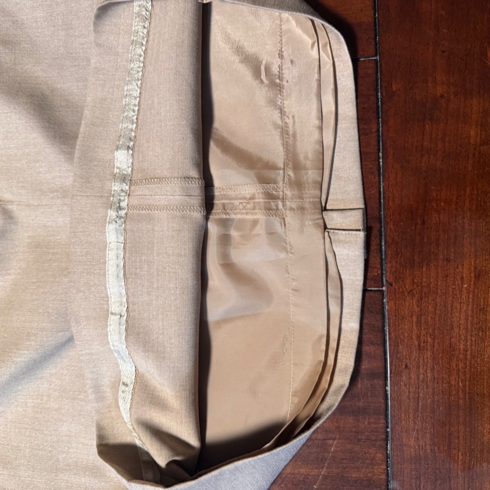 Rena Rowan Petite Stretch Blend Tan Skirt with Lycra Blend 10P - Picture 8 of 9